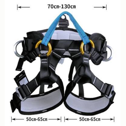 تسلق الصخور في الهواء الطلق، البناء في الهواء الطلق، توسيع التدريب، لوازم الحماية لحزام نصف الجسم