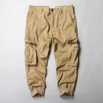 Outdoor Cotton Loose Pocket Men's Pants