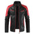 Fashion Stand-up Collar Color Block Men's Leather Jacket