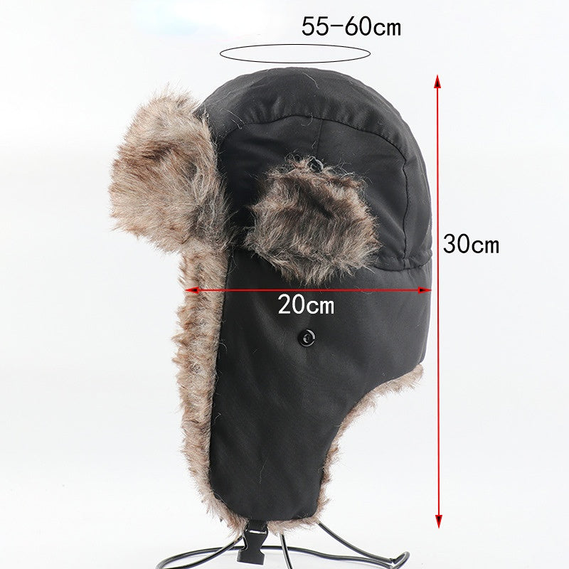 Outdoor Men's and Women's Cold-proof Ski Masks Ear Protection Caps
