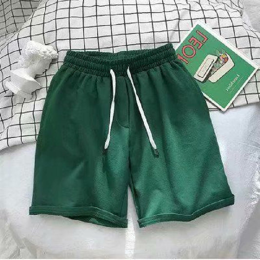 Summer Casual Sports Loose Beach Solid Color Men's Shorts