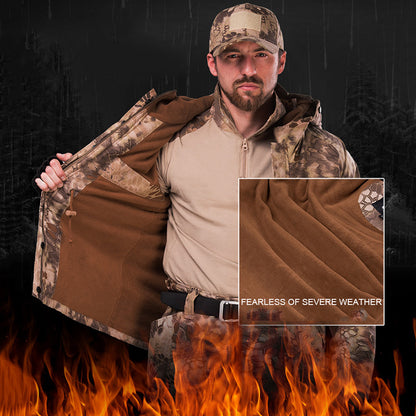 G8 camuflagem engrosse a jaqueta masculina impermeável