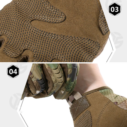 Tactical Gloves Full Finger, TPR Impact Protective, EVA Palm Padding for Men Airsoft Shooting Range