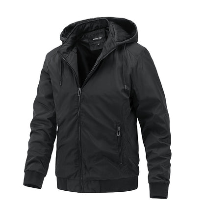 Removable Hooded Casual Men's Jacket