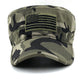 Outdoor Pure Cotton Washed Men's Army Fan Flat Cap