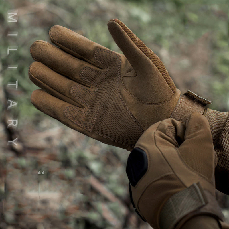 Soft Shell Protection Wear-resistant Anti Slip All Finger Tactical Gloves