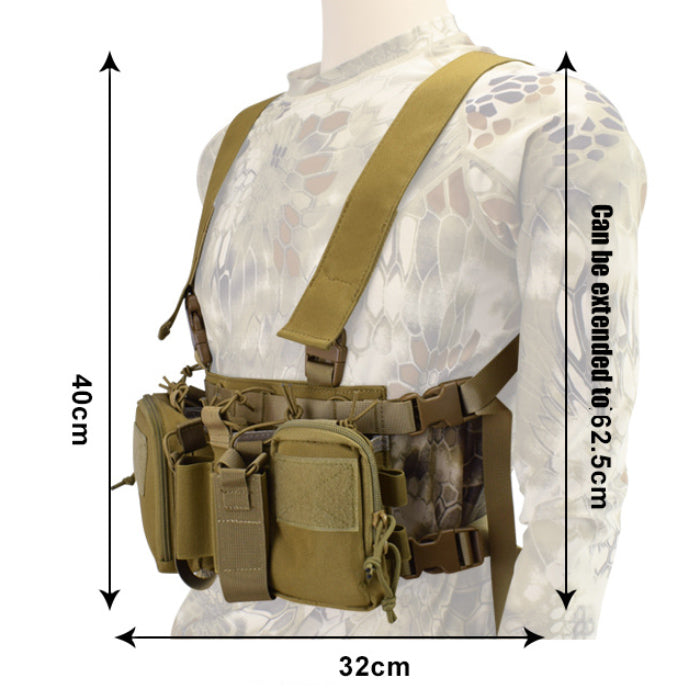 Lightweight 1000D Camouflage Chest Hanging Multifunctional Vest