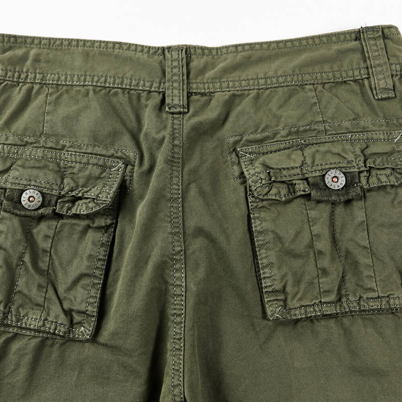 Overalls Multi-pocket Plus Size Five-point Men's Beach Shorts