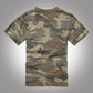 250g Retro Camouflage Round Neck Men's Military Short Sleeve