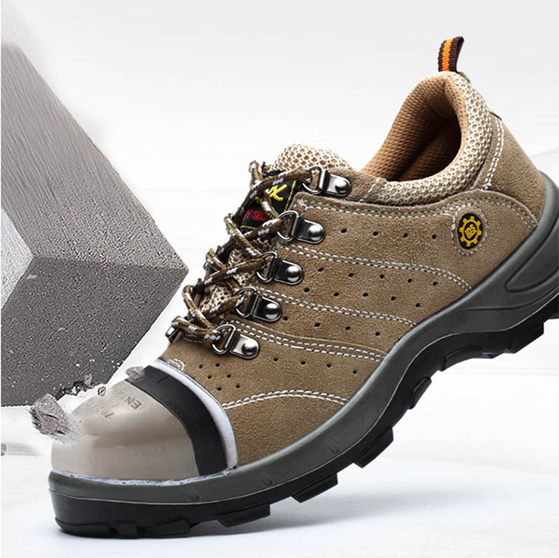 Anti-piercing Oil-resistant and Acid-resistant Steel Toe Safety Shoes - KINGEOUS