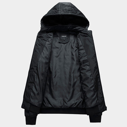 Chaqueta de hombres casual con capucha removible