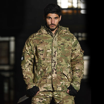 G8 camuflagem engrosse a jaqueta masculina impermeável