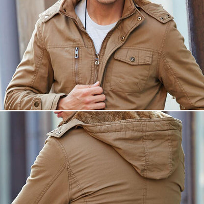 Casual Mantenga el abrigo de espesor de vuelo de los hombres.