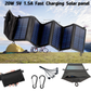 20W Camping Portable Solar Panel Folding Outdoor Folding Bag Charging