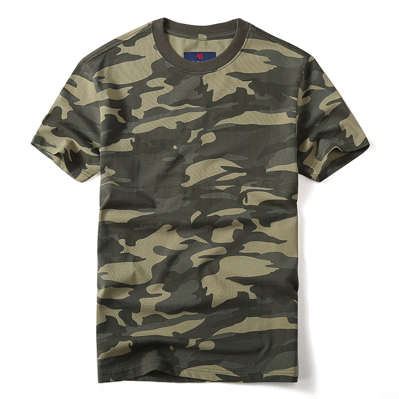 Summer Loose Camo Breathable Sweat-absorbent Men's T-shirt