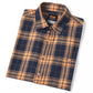Pure Cotton High Quality Plaid Casual Men's Short Sleeve Shirt