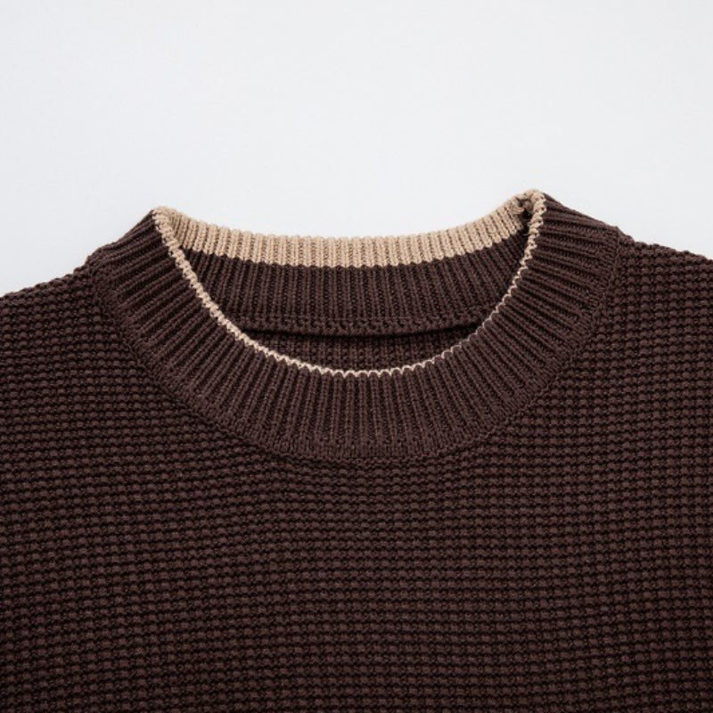 Men's Casual Warm Crew Neck Knitted Sweater