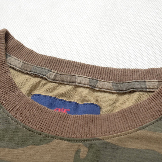 250g Retro Camouflage Round Neck Men's Military Short Sleeve