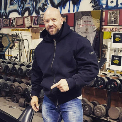 Fitness Chaqueta de entrenamiento suelto de entrenamiento para hombres Camisa deportiva espesa de Warcraft irregular