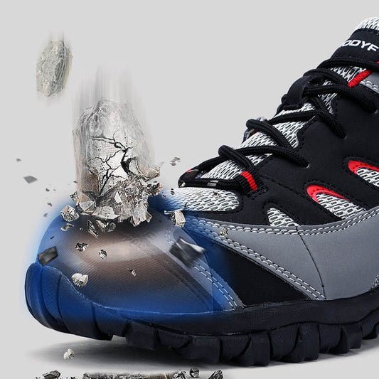 Breathable and Portable Ladle Head Safety Shoes Anti-smashing and Anti-piercing Work Shoes - KINGEOUS