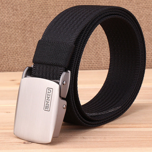 Solid Color  Metal Buckle Quick-drying Nylon Belt