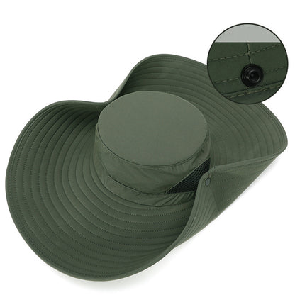 قبعة صياد السمك سريعة الجفاف ومقاومة للأشعة فوق البنفسجية في الهواء الطلق