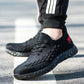 Breathable Safety Shoes for Men, Fly-knitted Comfortable Men's Sport Work Shoes - KINGEOUS