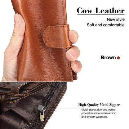 Retro Leder Geldmünze Kreditkarte Herrenbrieftasche