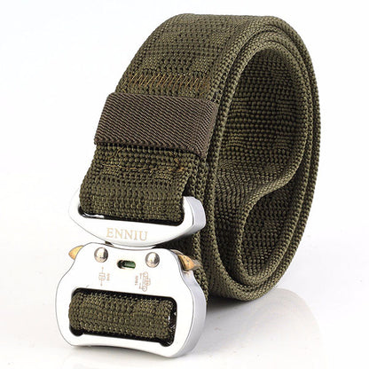 Aluminum Alloy Multi-function Nylon Training Tactical Belt - KINGEOUS