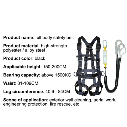 Cinturão de segurança de alta altitude escalada de escalada Expandir treinamento de arnês de corpo inteiro