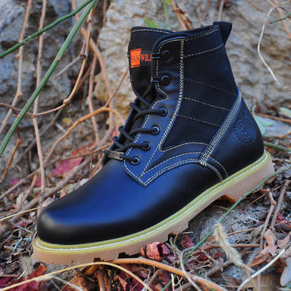 Casual Wear-resistant Desert Men's Martin Boots - KINGEOUS