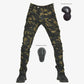Outdoor Camo Motorcycle Riding Men's Pants with Knee Pads