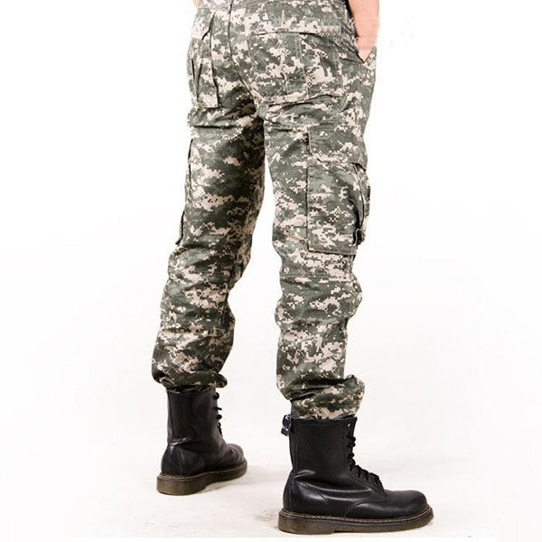 Military Camo Multi-pocket Plus Size Men's Pants