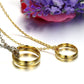 Magical The Lord of the Rings Tungsten Steel Plating Couple's Necklaces