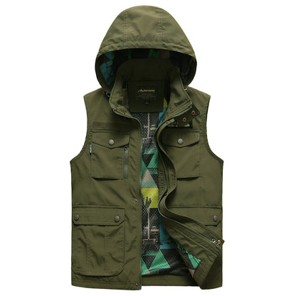 Vier Jahreszeiten Herrenhüte und Taschen im Freien im Freien