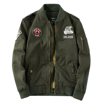 Casual Cotton Thick Flight Men's Jacket - KINGEOUS