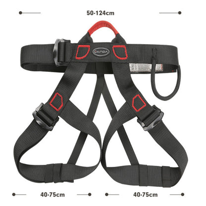 في الهواء الطلق على ارتفاعات عالية تسلق الصخور نصف حزام مقعد الجسم معدات الإنحدار