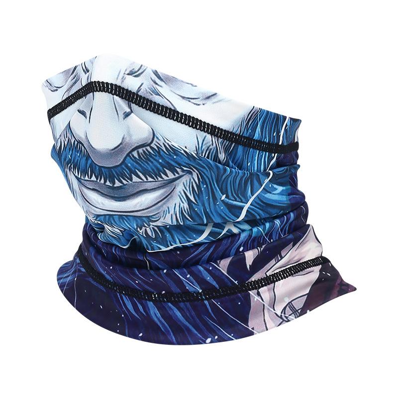 Outdoor Fashion Magic Printing Dustproof Riding Men And Women Half Face Scarf
