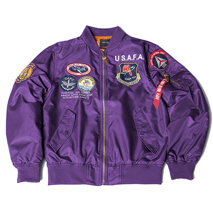 Air Force Distrange Bordado Bordeiro Menina Bomber