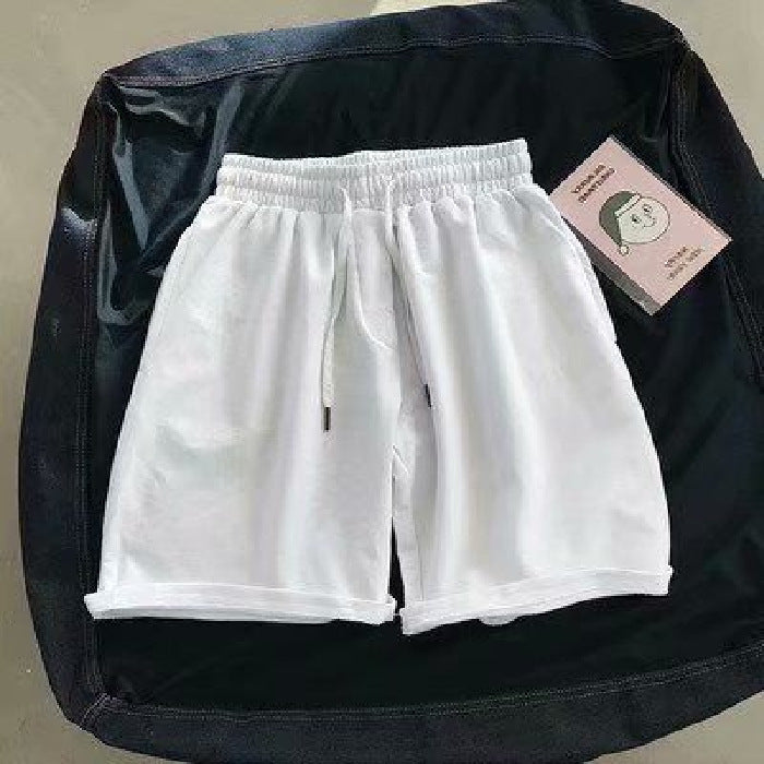 Summer Casual Sports Loose Beach Solid Color Men's Shorts