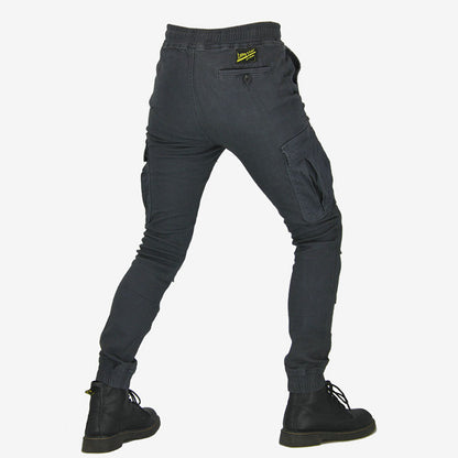 Pantalones para hombres de motocicletas múltiples de bolsillo múltiples al aire libre