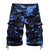 Casual Loose Multicolor Camouflage Men's Beach Shorts