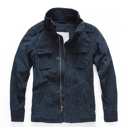 Camouflage décontracté Jacket Men de coton de poche militaire