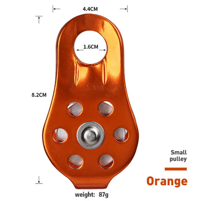 Rock Climbing Pulley Fixed Sideplate Single Sheave Pulley Outdoor Survival Tool