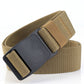 Military Style Thicken Canvas Plastic Buckle Elastic Belt