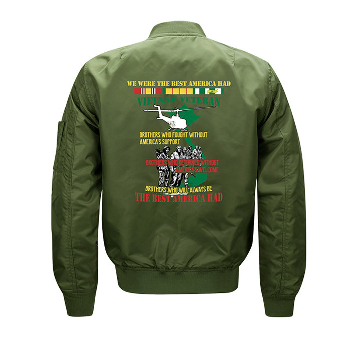 Max To 8XL Battle Embroidery Thin Pilot Jacket