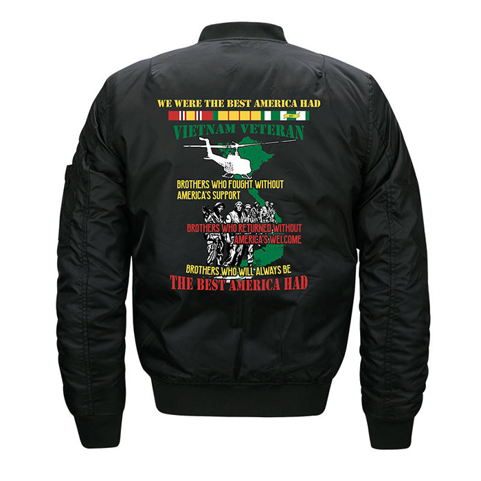 Max To 8XL Battle Embroidery Thin Pilot Jacket