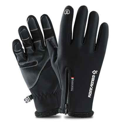 Waterproof Windproof Non-slip Wear PU Touchscreen Gloves