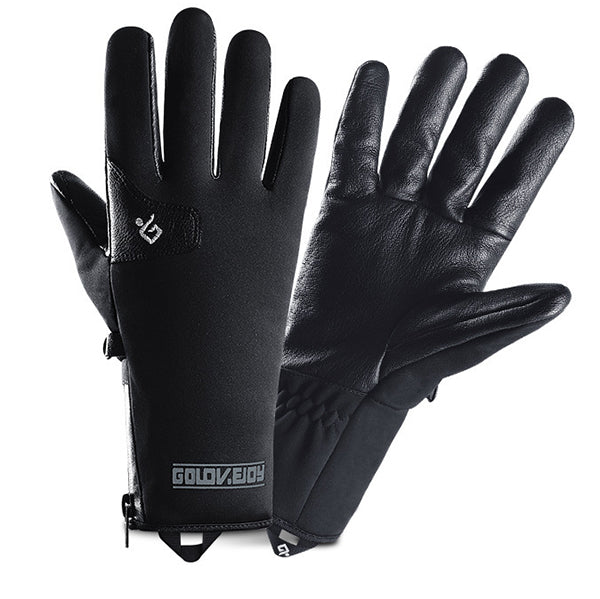 Premium Goat Leather Fleece Warm Gloves