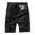 Casual Solid Color Zipper Pocket Men's Shorts